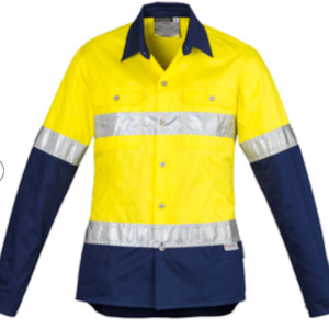 Hi Visibility Workwear: Syzmik Womens Rugged Cooling Taped Hi Vis Spliced Shirt ZW720