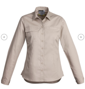 Shirts And Blouses: Womens Lightweight Tradie Long Sleeve Shirt ZWL121
