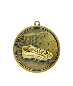 Soccer/Football - Gold, Silver, Bronze Medal 4.5cm Dia Ace Engravers