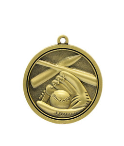 Softball - Gold or Silver Medal 4.5cm Dia Ace Engravers