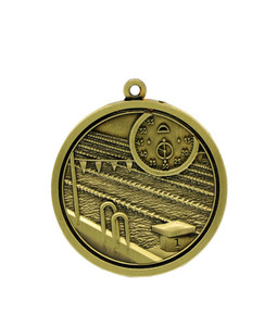 Swimming - Gold/Silver/Bronze Medal 4.5cm Dia Ace Engravers