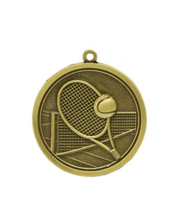 Tennis - Gold Medal 4.5cm Dia Ace Engravers