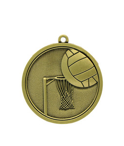 Netball - Gold Medal 4.5cm Dia Ace Engravers