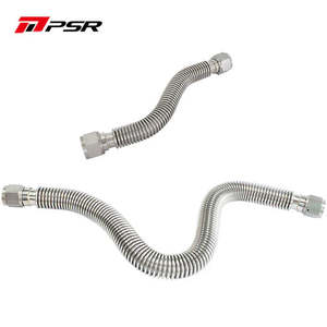 Oil Fittings Lines: PSR -12AN -10AN Turbo Oil Drain/Return flexible Pipe 300mm/450mm/600mm