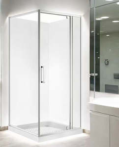Square Shower: ZENITH SQUARE FRONT SHOWER BOX - with pivot door 1200x900x2000mm