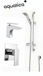 Aquatica Cascata 6 pack all square Basin ,Shower, Handshower