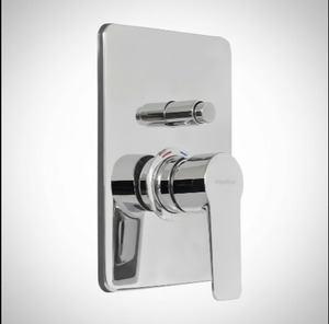 Walkin Shower: Aquatica Goccia Shower Mixer Bath Diverter Mains Pressure Chrome