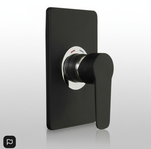 Walkin Shower: Aquatica Goccia Black Shower Mixer All Pressure