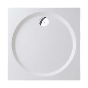 Shower Tray: Shower Tray - Square Series Side Hole Option 2 Side Upstand