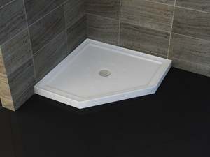 Shower Tray: Shower Tray - Angle Series Center Center/Corner Hole Option