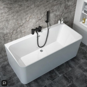 Freestanding Bath Tub: Bath Tub Display Special Acrylic Straight Single - Back To Wall
