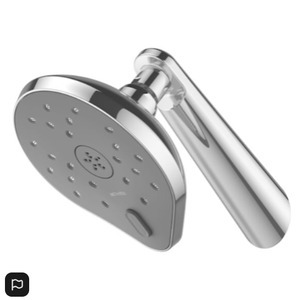 Bath Screen: Methven Satinjet Koha MKII Wall Shower on Upswept Arm