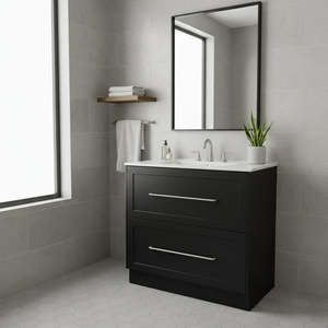Vanity - Jess Series Freestanding  - 100% Water Proof In Black