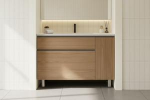 Multiple Plywood Vanity in Wooden Color - 100% Water Proof