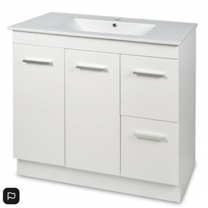 Freestanding Vanity: Vanity - Misty Series 700F/900/1000/1200/1500 White - 100% Water Proof