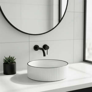Counter Top Ceramic Basin 025 Black/ White