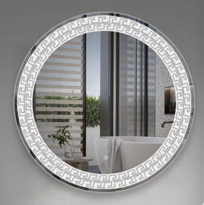 Bathroom Mirrors: Round LED Mirror Home Decoration & Bathroom Make up Mirror