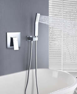 Shower Mixer: Bath/Shower  Mixer - Square Series Shower Head Holder Set