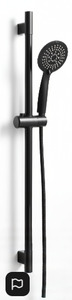 Shower Slide Round - Stainless Steel Black
