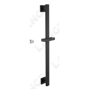 Shower Slide Rose: Shower Slide Bar Square 1071 Black