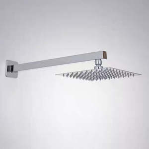 Shower Rose - Wall Mount Arm Square 1089 Chrom/Black