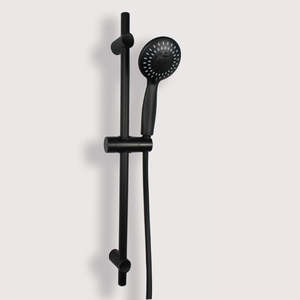 Shower Slide Rose: Shower slider with hand hold shower head - 6099 Black