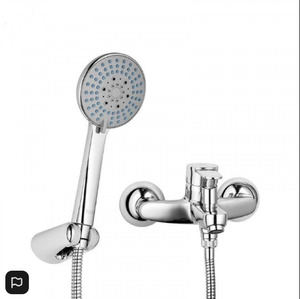 Chrome Bath Hot&Cold Water Mixer Tap Faucet with Hand Shower Set for Bathroom