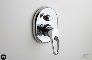 Bath Mixer With Diverter Round L005E