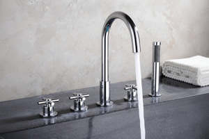 Bathtub mixer tap / countertop mixer tap Cross head 25003