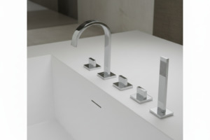 Bathtub mixer tap / countertop mixer tap Square 25016