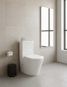Toilet Suite: 2 in 1 Toilet Basin Combo Combined Toilet and Sink