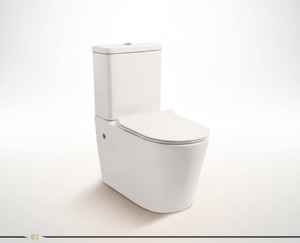 Toilet Suite: Toilet Suite - BTW Bella Rimless Flushing - A3904