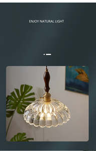 Laundry Tub: Modern French Minimalist Glass Flower Shape 1-Light Pendant Light