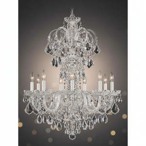 Clear Chandelier Living Room Crystal Ceiling Lamp LED