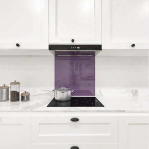 Glass Splash Back: Glass Splash Back 600*600/750mm Purple