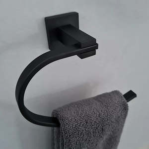 Bathroom Accessories: Towel Holder - Oval Wall Hung Series 6060BK