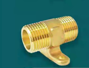 Plumbing Accessories: Brass Nugged Nipple 15mm