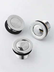 Plumbing Accessories: Bath Waste Plug Pop Up Push Button