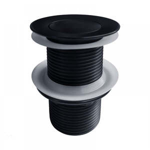 Pop Up Waste - Non Overflow - Black/Chrome