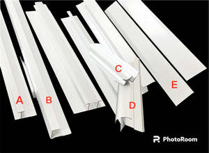 Aluminum Trimming Decorative Line 2500mm in white
