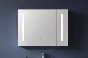 Side Cabinet: Led mirror cabinet wall-mounted vanity mirror with lamp wall mirrors home decoration