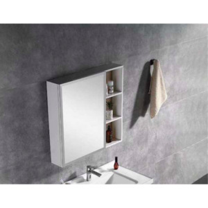 Side Cabinet: Mirror Cabinet Maize - 800 - Wood Grain