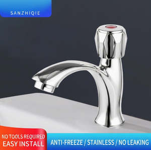 Single cold water wash hand basin tap faucet