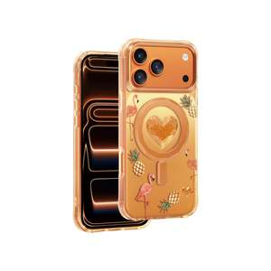 Keephone Peachy Premium 3D Diamond Heart Case | MagSafe Compatible | iPhone 17/1&hellip;