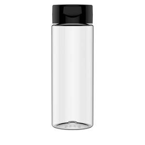 500gm Round Clear PET Flask T55 Flip Cap