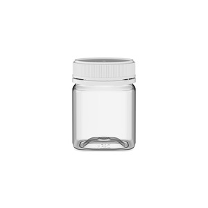 250gm Square Clear PET Jar T57