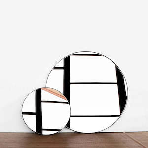Mirrors: Black Outline Mirror by Joska & Sons - 800mm