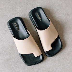 Footwear: Toe Ring Sandal - Stone