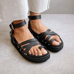 Buckle Up Sandal - Black