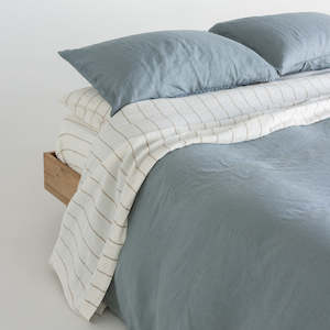 The Dulux Retreat Collection: European Linen Duvet Cover - Lake